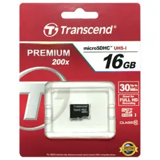 2 - Карта памяти Transcend microSDHC Class 10, 16Гб (TS16GUSDC10)