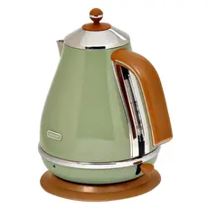 3 - Электрочайник DeLonghi KBOV 2001 GR, Зеленый