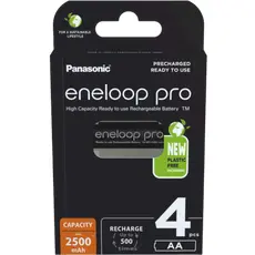 3 - Аккумуляторы Panasonic BK-3HCDE/4CP, AA, 2500мА·ч, 4шт.