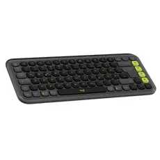 5 - Клавиатура и мышь Logitech POP ICON, Беспроводное, Графит | Зеленый