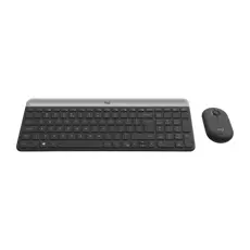 5 - Клавиатура и мышь Logitech MK470, Беспроводное, Графитовый