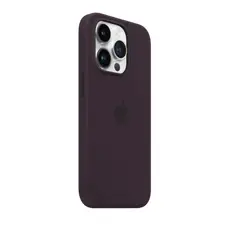 4 - Чехол Apple iPhone 14 Pro Silicone Case with MagSafe, Чёрно-фиолетовый