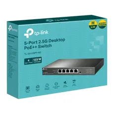 2 - PoE коммутатор TP-LINK TL-SG105PP-M2, 4x 802.3af/at/bt PoE++