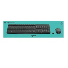 4 - Клавиатура и мышь Logitech MK235, Беспроводное, Серый