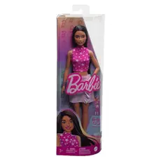 5 - Кукла Barbie "Модница с черными волосами и переливающейся юбкой"