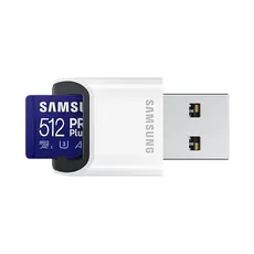 .512GB MicroSD (Class 10) UHS-I (U3) +SD adapter, Samsung PRO Plus...