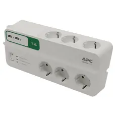 3 - Сетевой фильтр APC Essential SurgeArrest PM6U-RS, 6 Розеток, 2м, Белый
