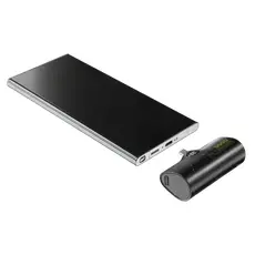2 - Портативное зарядное устройство Cellularline PLUGGER, 5000мА·ч, Чёрный