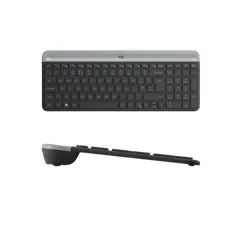 6 - Клавиатура и мышь Logitech MK470, Беспроводное, Графитовый