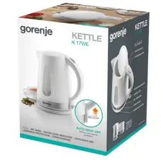 4 - Электрочайник Gorenje K17WE, Белый