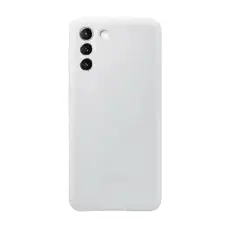 3 - Чехол Samsung Silicone Cover for Galaxy S21+, Светло-серый