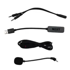 6 - Игровая Гарнитура NZXT Relay, Проводной аналоговый, Белый | Черный