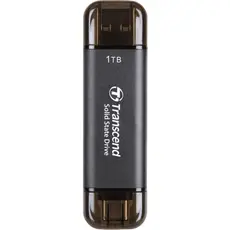 2 - Внешний портативный SSD накопитель Transcend ESD310C, 1 ТБ, Чёрный...