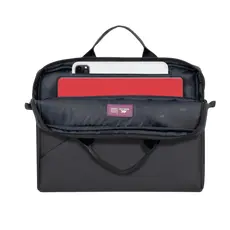 3 - Сумка для ноутбука Rivacase Tivoli, 13.3", Полиэстер, Чёрный