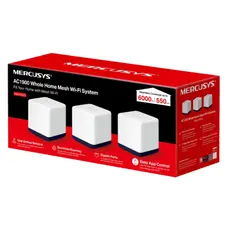 Whole-Home Mesh Dual Band Wi-Fi AC System MERCUSYS, "Halo H50G(3-pack)",...