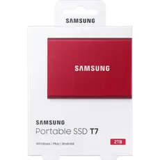 5 - Внешний портативный SSD-накопитель Samsung Portable SSD T7, 2 TB,...