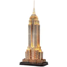 3 - Пазл 3D CubicFun "Empire State Building” с LED подсветкой, 8+