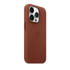 2 - Чехол Apple iPhone 14 Pro Leather Case with MagSafe, Коричневый