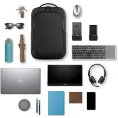 4 - Рюкзак для ноутбука DELL Ecoloop Pro, 17", Ткань, Чёрный