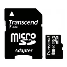 2 - Карта памяти Transcend microSDHC Class 4, 8Гб (TS8GUSDHC4)