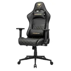 2 - Игровое кресло Cougar Armor One V2 Gold, ПВХ Кожа, Черный | Золотистый