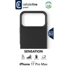 5 - Чехол Cellularline Sensation для Apple iPhone 17 Pro Max, Чёрный