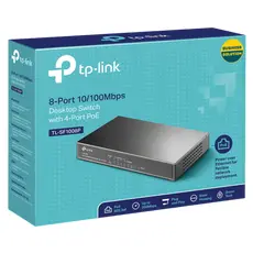 3 - PoE коммутатор TP-LINK TL-SF1008P, 4x IEEE 802.3af/at