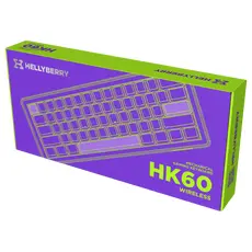 3 - Клавиатура HATOR Hellyberry HK60 Wireless, Проводное / беспроводное,...
