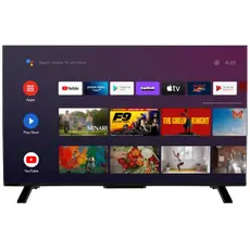 4 - 32" LED SMART Телевизор OZON H32S6000R, 1366x768 HD, Android TV, Чёрный
