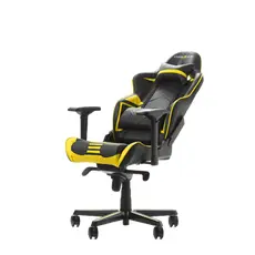 4 - Игровое кресло DXRacer Racing Pro, Искусственная кожа, Чёрный/Жёлтый