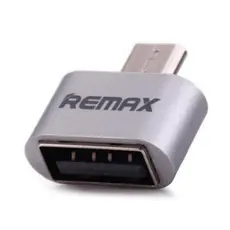 4 - Адаптер USB Remax RA-OTG, Micro-USB/USB Type-A (F), Серебристый