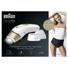 3 - Фотоэпилятор Braun Silk-expert Pro 5 PL5242, Белый | Золотистый