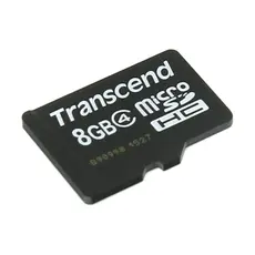 2 - Карта памяти Transcend microSDHC Class 4, 8Гб (TS8GUSDC4)