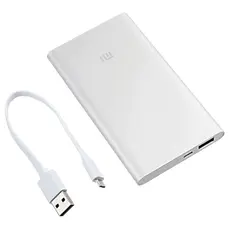 2 - Портативное зарядное устройство Xiaomi Power Bank 2, 5000мА·ч,...