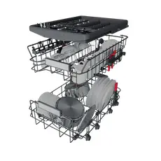 3 - Посудомоечная машина Whirlpool WSIO 3O34 PFE X, Нержавеющая сталь