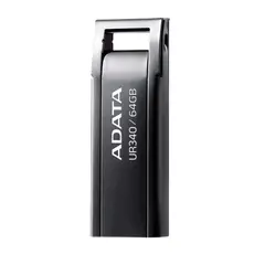 2 - USB Flash накопитель ADATA UR340, 64Гб, Чёрный
