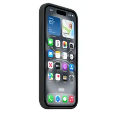 6 - Чехол Apple iPhone16 Silicone Case with MagSafe, Чёрный