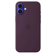 5 - Чехол Apple iPhone16 Plus Silicone Case with MagSafe, слива