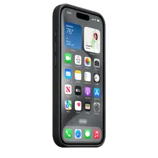 6 - Чехол Apple iPhone 15 Pro FineWoven Case with MagSafe, Чёрный