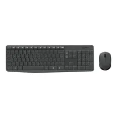 2 - Клавиатура и мышь Logitech MK235, Беспроводное, Серый