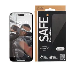 4 - Защитное стекло PanzerGlass SAFE. UWF for iPhone 15 Plus, Прозрачный