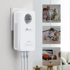 3 - Адаптер Powerline TP-LINK TL-WPA8631P, AV1300, 1300 Mбит/c, Белый