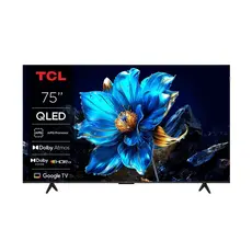 6 - 75" QLED SMART Телевизор TCL 75T69C, 3840x2160 4K UHD, Google TV, Черный