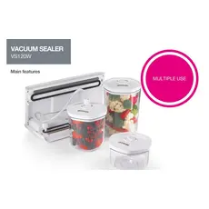 4 - Вакуумный упаковщик Gorenje VS120W, Белый