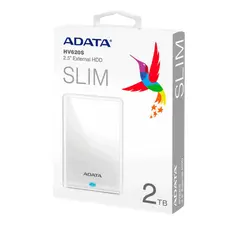 3 - Внешний портативный жесткий диск ADATA HV620S, 2 ТБ, Белый...