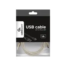 2 - Кабель для зарядки и синхронизации Cablexpert CCP-mUSB2-AMBM-6-TR,...