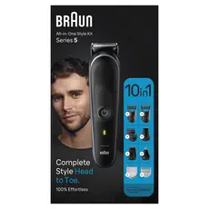 4 - Мужской Триммер Braun MGK5445, Черный | Синий