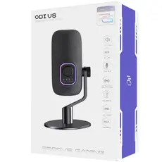 2 - Игровой Микрофон Proove Odius, Проводной аналоговый, Черный