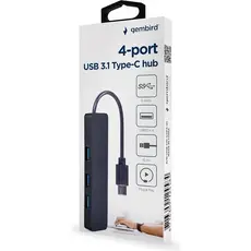 4 - USB-концентратор Gembird UHB-CM-U3P4-01, Серый