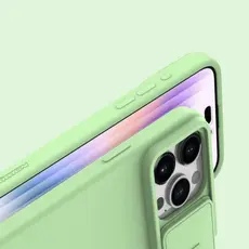 Nillkin Apple iPhone 15 Pro Max, CamShield Silky Silicone Case, Mint Green 33363